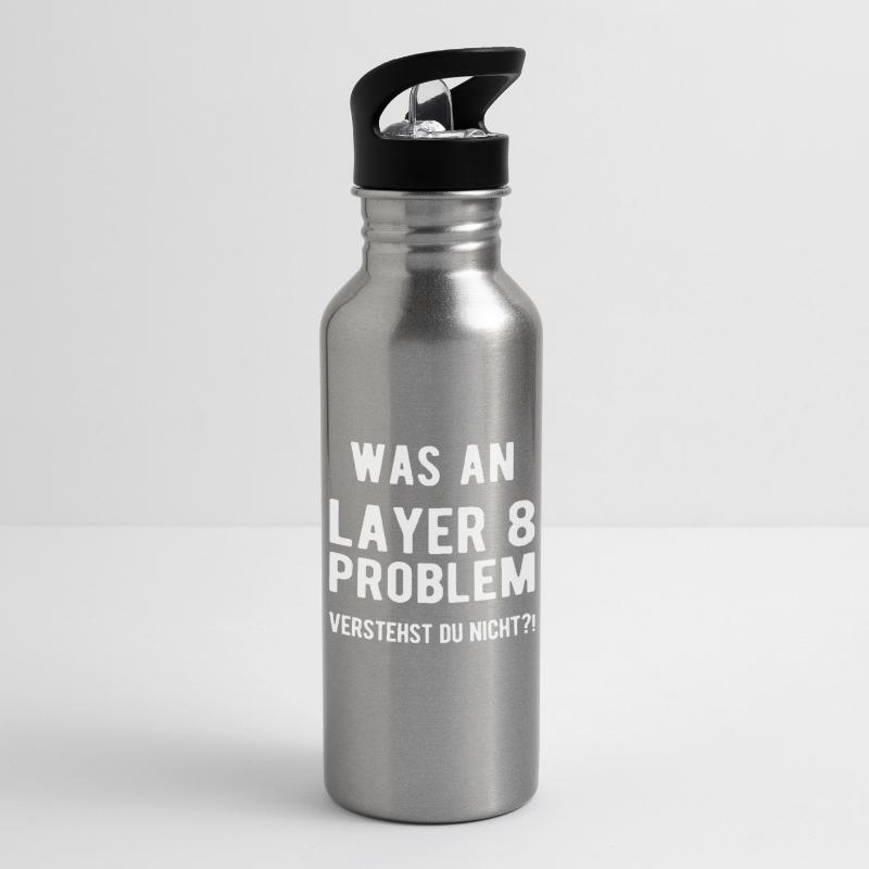 Computer Science Admin Developer Computer Scientist Coder Water bottle with straw