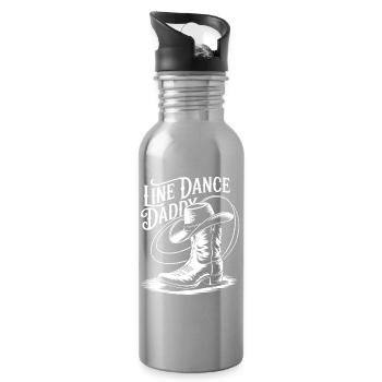 Line Dance Daddy Boots - Trinkflasche mit integriertem Trinkhalm - Lightsilver - Rechts