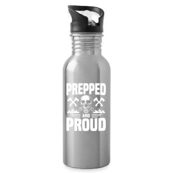 Überlebens-Ausrüstungsvorbereitungs-Survivalismus - Trinkflasche mit integriertem Trinkhalm - Lightsilver - Rechts