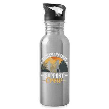  Ultra Marathon Running 50 Miles Runner - Water bottle with straw - silver - Right