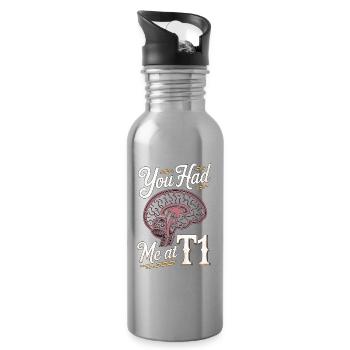 MRI Tech You Had Me At Radiologic Technologist - Water bottle with straw - silver - Right