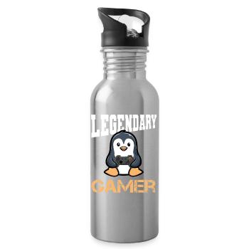 gaming controllers - Water bottle with straw - silver - Right