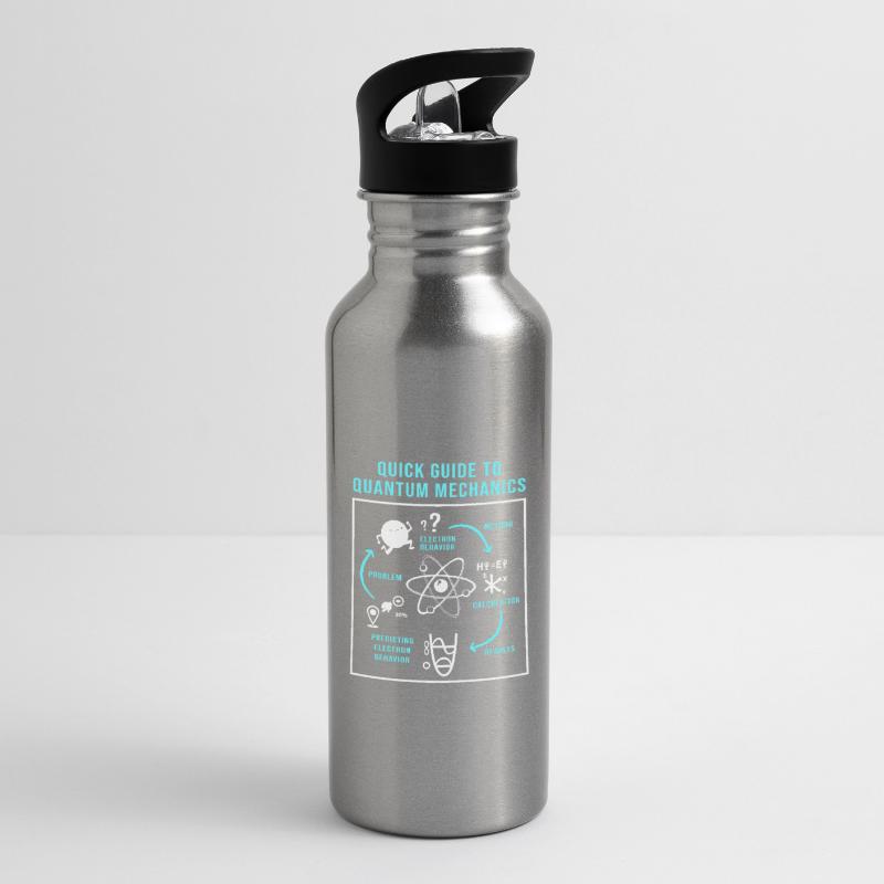 Quantum Physics Quantum Physics Quantum Leap Water bottle with straw