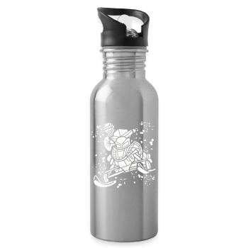 Skidoo Vibrant Snowmobile Adventure - Water bottle with straw - silver - Right