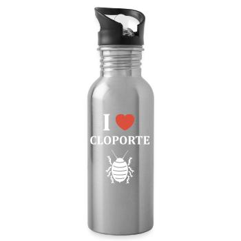 Woodlouse - Water bottle with straw - silver - Right