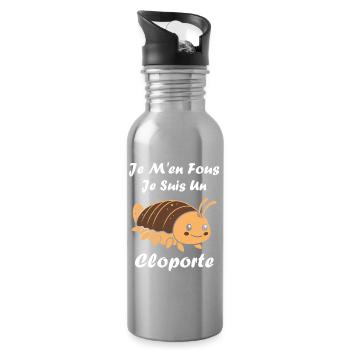 Woodlouse - Water bottle with straw - silver - Right