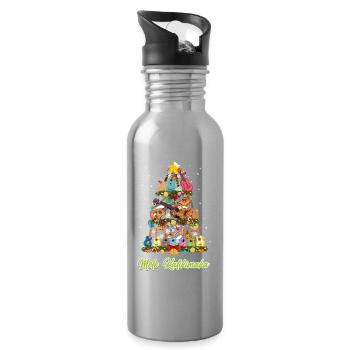 Ukulélé hawaïen Uke Christmas - Gourde avec paille intégrée - argent clair - Droite