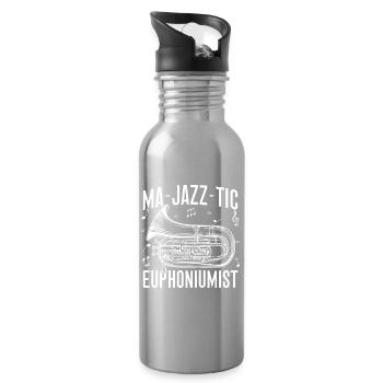 Baritone Player Ma-Jazz-Tic Euphonium - Water bottle with straw - silver - Right