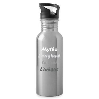 Mytho Origin True Unique - Water bottle with straw - silver - Right