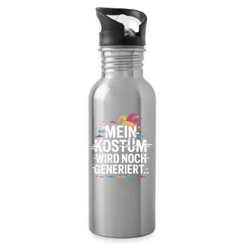 Le costume est encore en train d’être produit Carnaval de Cologne Carnaval - Gourde avec paille intégrée - argent clair - Droite