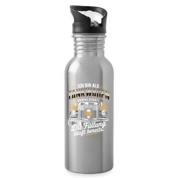 Carnival Disguised as a Tanker Truck Bachelor Party Costume Beer - Water bottle with straw - silver - Right