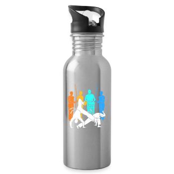 Capoeira - Trinkflasche mit integriertem Trinkhalm - Lightsilver - Rechts