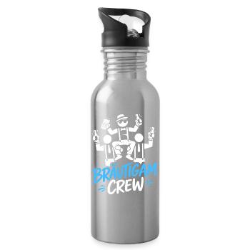 Bachelor Party Men's T-Shirt Bachelor Party Rumbling - Water bottle with straw - silver - Right