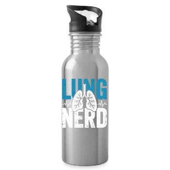 Chemise Lung Nerd Lung Lover - Gourde avec paille intégrée - argent clair - Droite