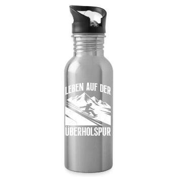 Bob driver LIFE IN THE FAST LANE FUNNY - Water bottle with straw - silver - Right