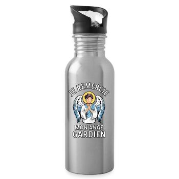 g_ange - Water bottle with straw - silver - Right