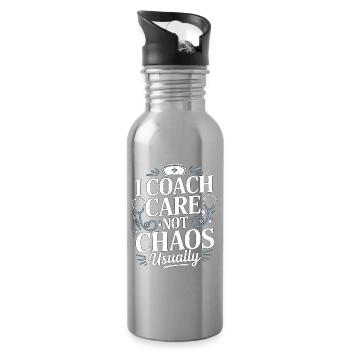 Nurse Educator I Coach Care Nurse Instructor - Water bottle with straw - silver - Right