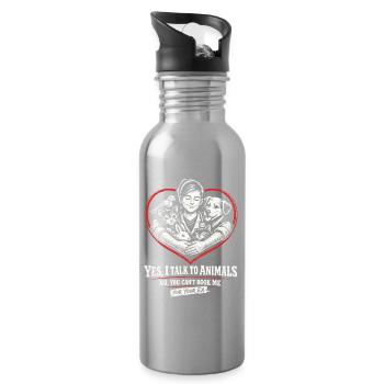 Vétérinaire Vétérinaire - Gourde avec paille intégrée - argent clair - Droite