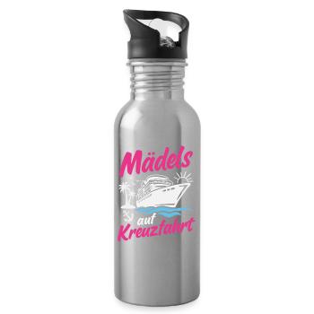 Filles en croisière Vacances Bateau de croisière - Gourde avec paille intégrée - argent clair - Droite
