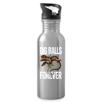 King Python Snakes Lover Terrarium Python - Water bottle with straw - silver - Right