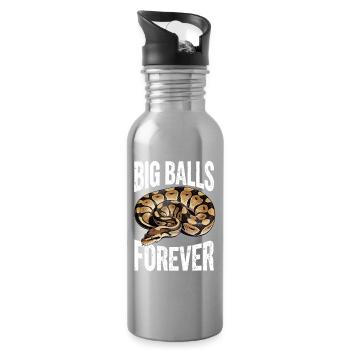 King Python Snakes Lover Terrarium Python - Water bottle with straw - silver - Right
