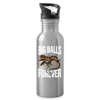 King Python Snakes Lover Terrarium Python - Water bottle with straw - silver - Right