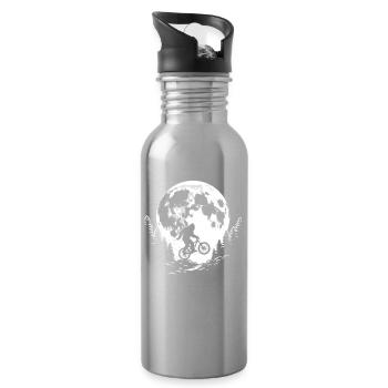 Bigfoot Mountainbiking - Trinkflasche mit integriertem Trinkhalm - Lightsilver - Rechts