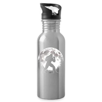 Bigfoot Boxes - Water bottle with straw - silver - Right