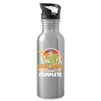 Disc Golf Gifts Disc Golf - Water bottle with straw - silver - Right