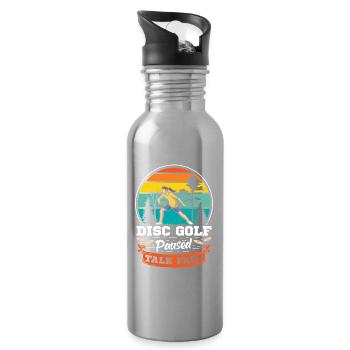 Disc Golf Gifts Disc Golf - Water bottle with straw - silver - Right
