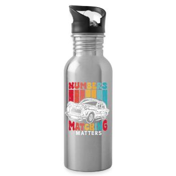 Auto Restoration Numbers Matching Matters - Water bottle with straw - silver - Right