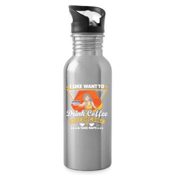Disc Golf Gifts Disc Golf - Water bottle with straw - silver - Right