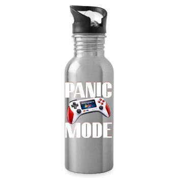 Gaming Gamer Video Games Controllers Gaming Gamers - Water bottle with straw - silver - Right