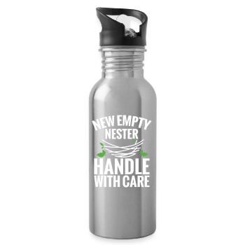 Empty-Nester-Syndrom: Auf dem Weg ins College Empty - Trinkflasche mit integriertem Trinkhalm - Lightsilver - Rechts