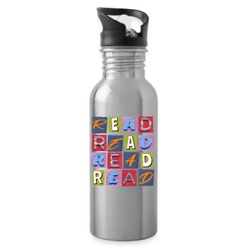 Read Design - Papierlook/Paperlook - Water bottle with straw - silver - Right