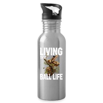 King Python Snakes Lover Terrarium Python - Water bottle with straw - silver - Right