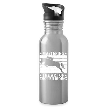 Hobby Horse Rider ARt Of English Riding English - Water bottle with straw - silver - Right