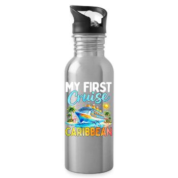 My First Cruise Caribbean - Water bottle with straw - silver - Right