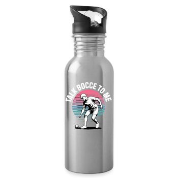 Boccia King Precision Passion - Water bottle with straw - silver - Right