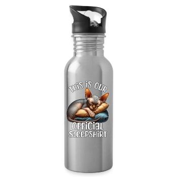 Sphynxkatze Schlafshirt - Trinkflasche mit integriertem Trinkhalm - Lightsilver - Rechts