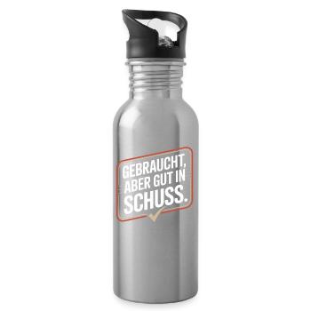 Gebraucht Aber Gut In Schuss Oldtimer Geburtstag - Trinkflasche mit integriertem Trinkhalm - Lightsilver - Rechts