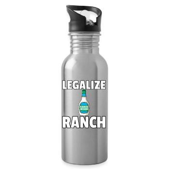 Légaliser le Ranch Bottle Tee - Gourde avec paille intégrée - argent clair - Droite