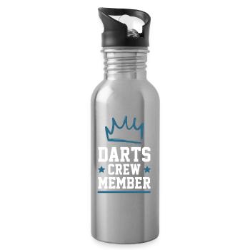 Darts Crew - Trinkflasche mit integriertem Trinkhalm - Lightsilver - Rechts