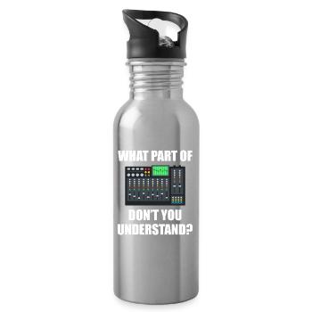 What part of Tontechniker Toningenieur - Water bottle with straw - silver - Right