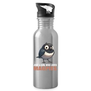 Pies Magpie - Gourde avec paille intégrée - argent clair - Droite