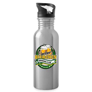Malle 2026 - Lecker Bierchen Drinking Club - Trinkflasche mit integriertem Trinkhalm - Lightsilver - Rechts