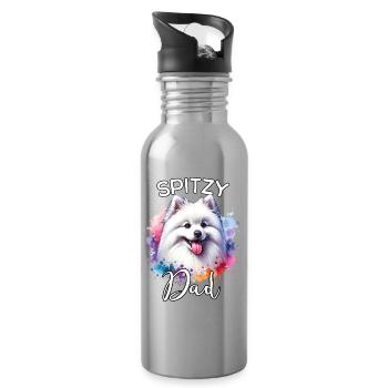 Spitz Papa - Trinkflasche mit integriertem Trinkhalm - Lightsilver - Rechts