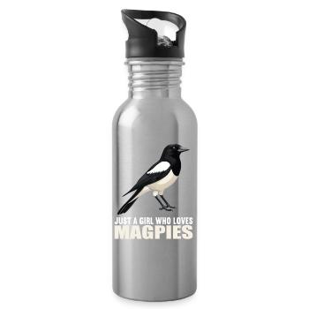 Pies Magpie - Gourde avec paille intégrée - argent clair - Droite