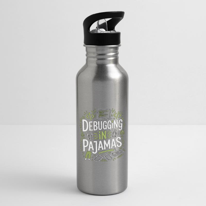 Remote Developer Debugging In Software Developer Water bottle with straw
