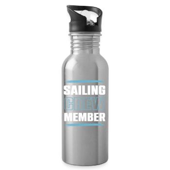 Sailing Crew - Trinkflasche mit integriertem Trinkhalm - Lightsilver - Rechts